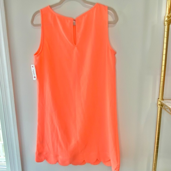 Red Dress Boutique Orange Shift Dress Size Large - Picture 6 of 13